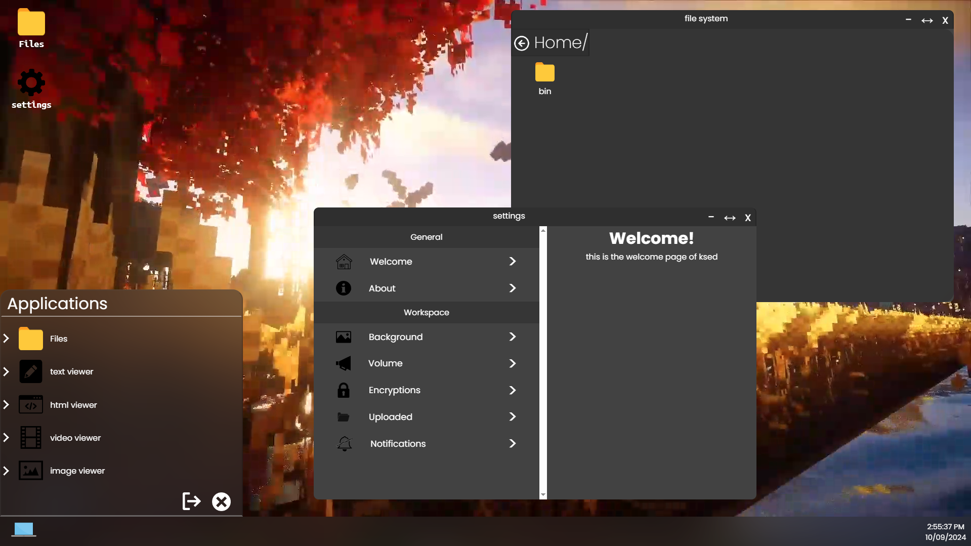 Ksed - Your hidden desktop