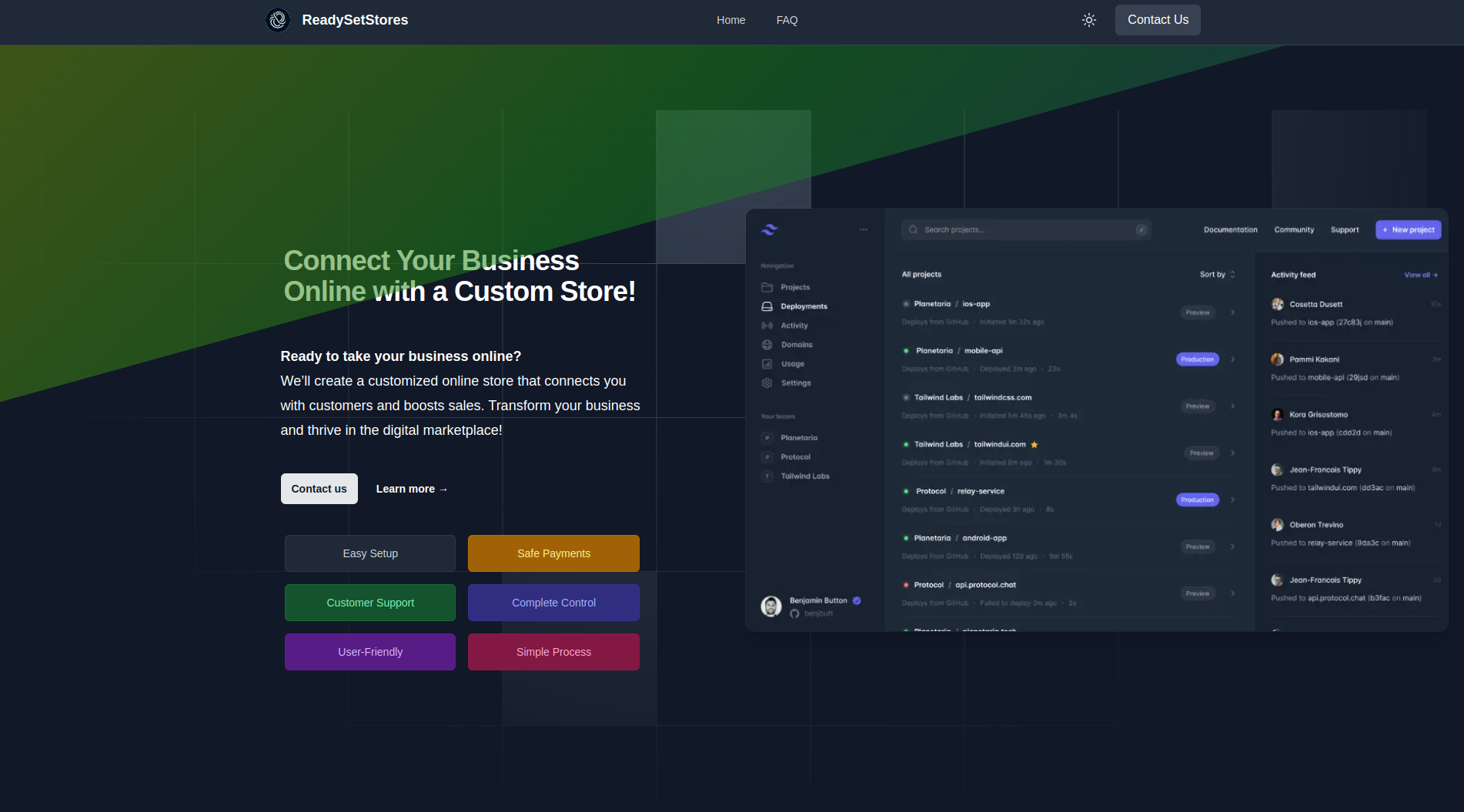 ReadySetStores Screenshot